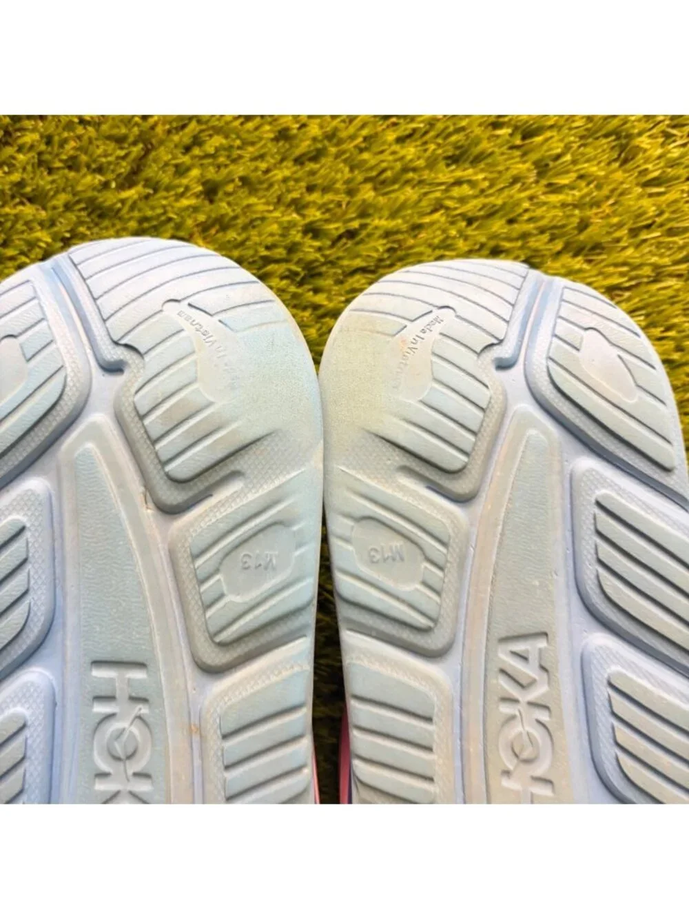 Hoka One One Ora Recovery Slide 3 Mens Size 13 Pink Blue Beach Outdoor Sandals